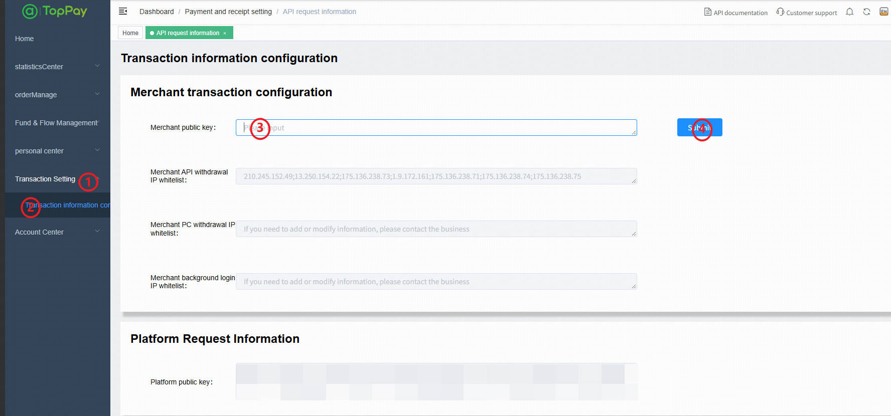 Public Key Configuration